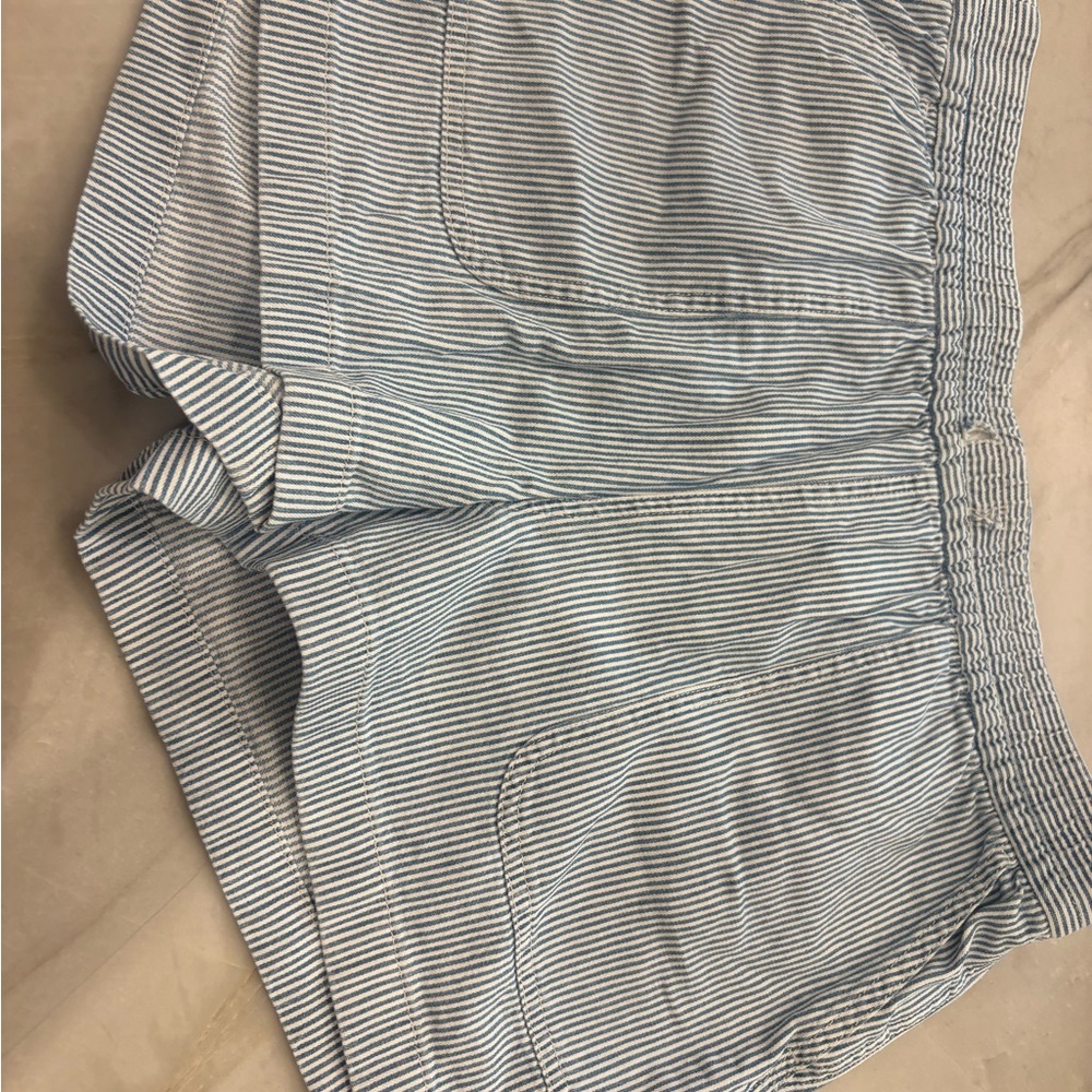 Classic Striped High Waist Women's Shorts
